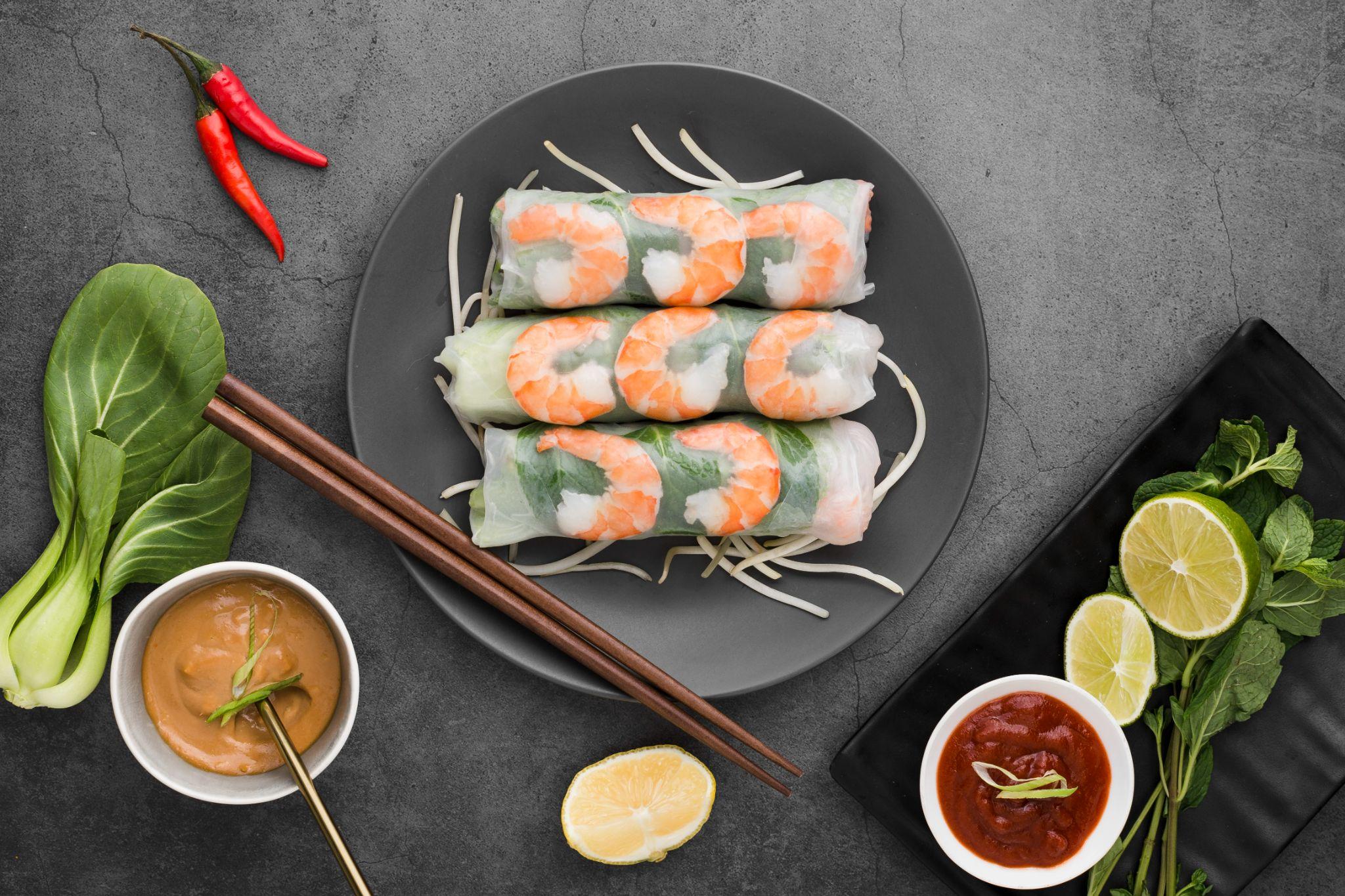 Goi cuon traditional fillings